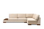 Atelier Del Sofa Tulip Corner Right con Puf - Beige